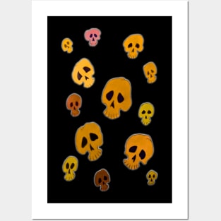 Spooky skull 2 Posters and Art